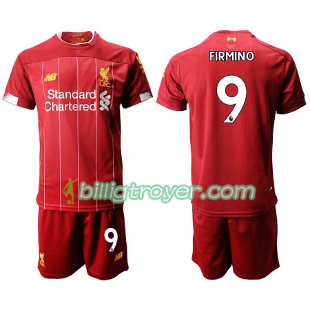 Billige Fotballdrakter Liverpool FIRMINO 9 Barn Hjemmedraktsett 2019/20 Kortermet